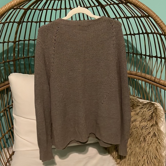 Taupe Pendleton knit sweater - Picture 6 of 6